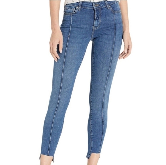 Free People Pintuck Step Hem Skinny Jeans - Picture 1 of 5
